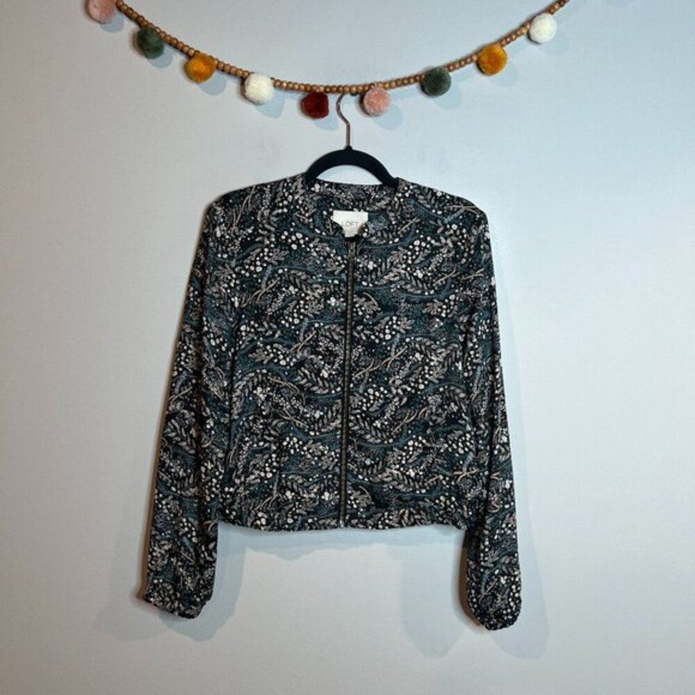 Loft floral patterned lightweight jacket